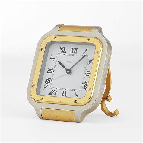 cartier santos travel clock|cartier pasha de travelling clock.